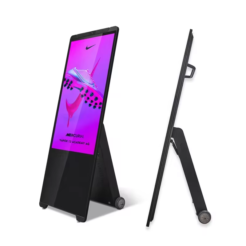 Movable Kiosk 43 Inch LCD Portable Advertising Battery Powered Movable Kiosk