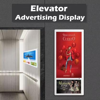 Elevator Lcd Advertising Display Screen smart lift digital signage