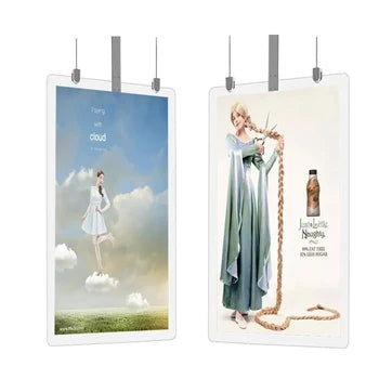 Haning Lcd displays 32‘’ 43‘’ 55‘’ Hanging LCD Display Screen digital signage and displays both sides CMS Management System