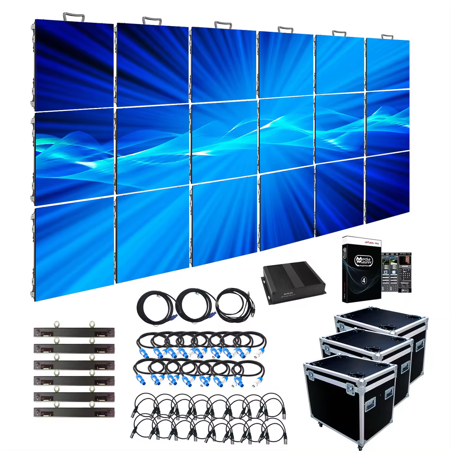 LED Video Wall Indoor Outdoor Capacitive P3.91 LED Screen Panel Rental Events Stage Background LED Display Screen